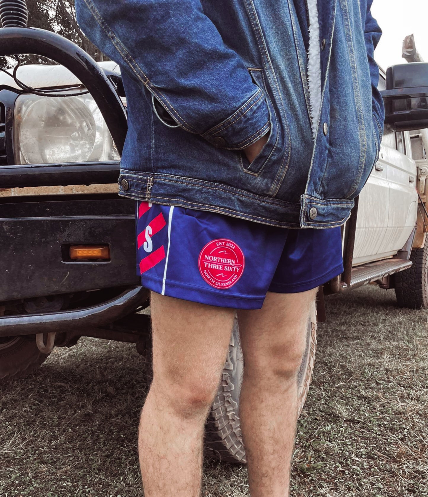 Rugby Shorts - Navy & Pink